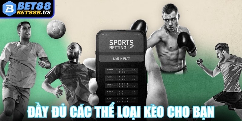Đầy đủ các thể loại kèo cho bạn tham gia trải nghiệm