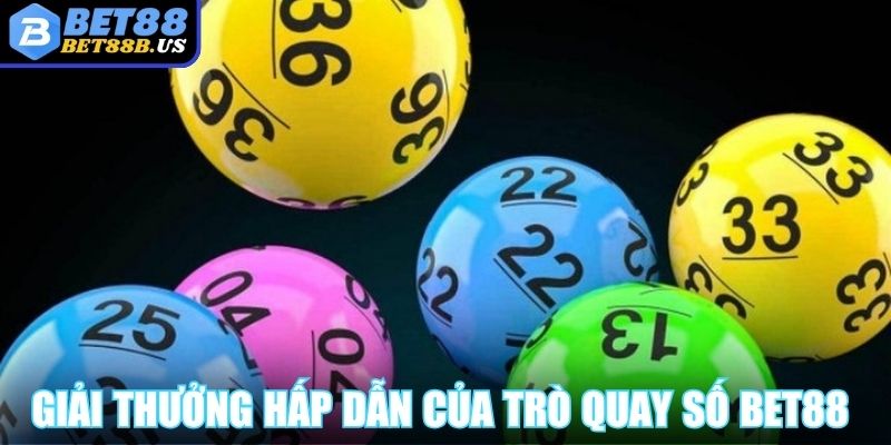 Giải thưởng hấp dẫn của trò quay số BET88 