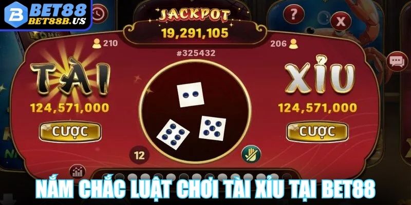 Nắm chắc luật chơi tài xỉu tại Bet88 để nhận thưởng